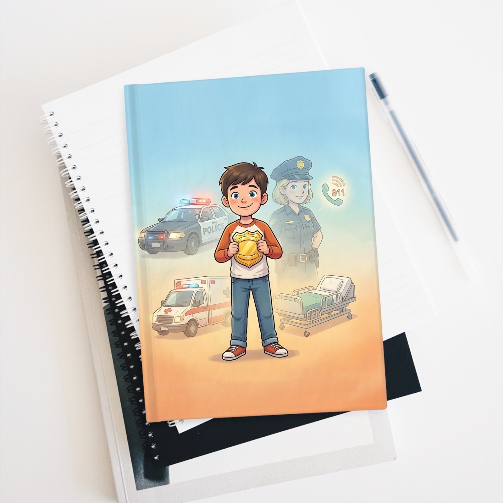 First Responder Kids Journal — Blank Notebook for Young Heroes